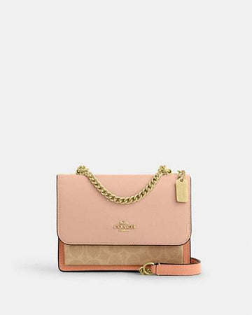 Mini Klare Crossbody Bag In Colorblock Signature Canvas