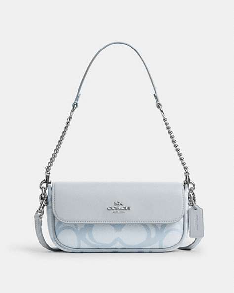 Hailey Flap Bag In Sketch Signature Canvas