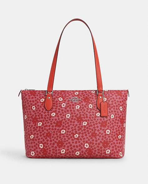 Gallery Tote Bag With Floral Print