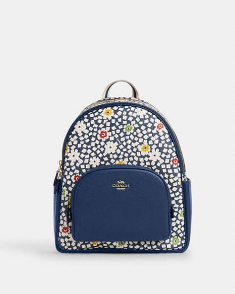 Court Backpack With Floral Print