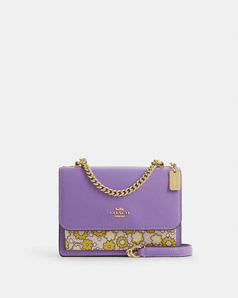 Mini Klare Crossbody Bag In Colorblock With Floral Print