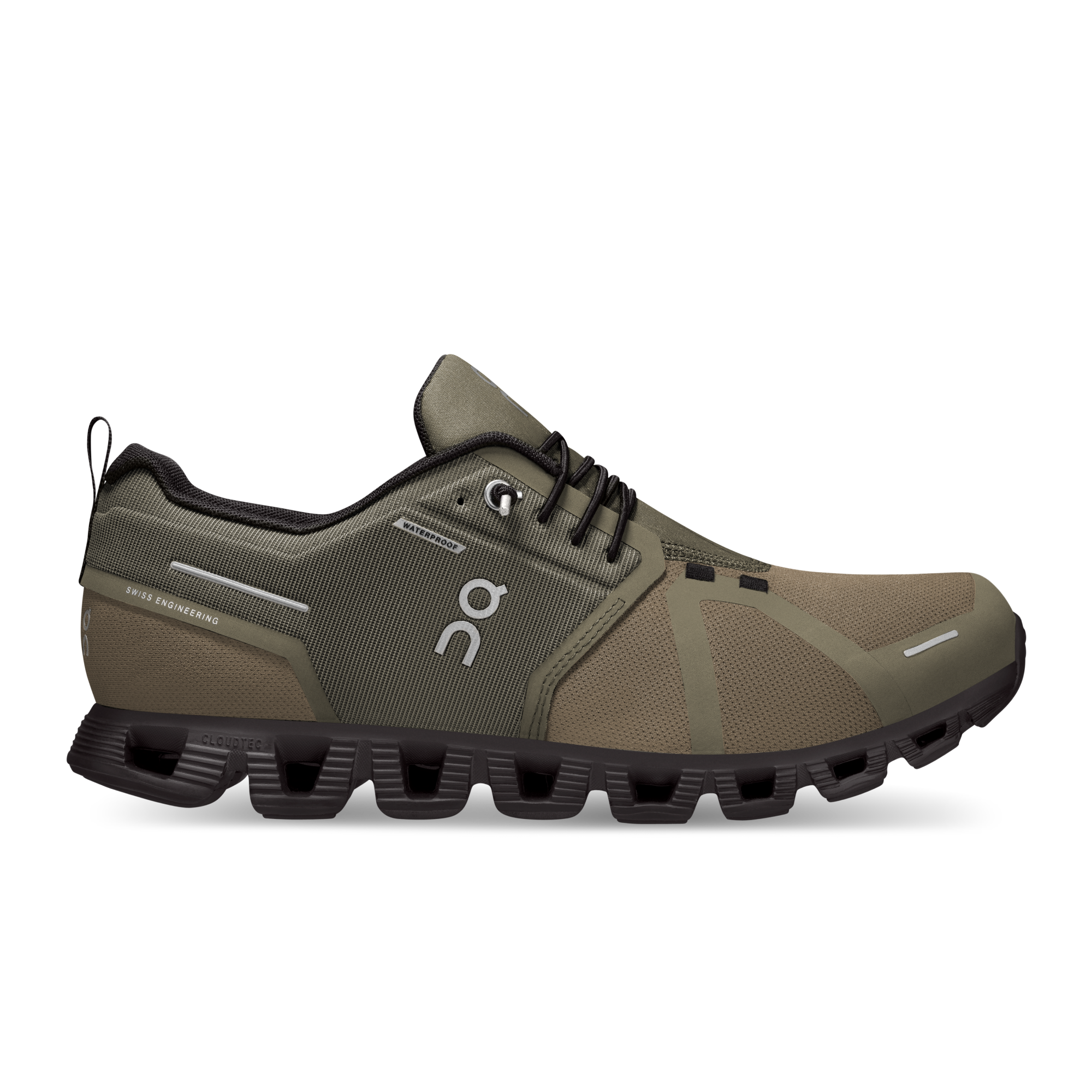 On Running Cloud 5 Waterproof Olive Black
