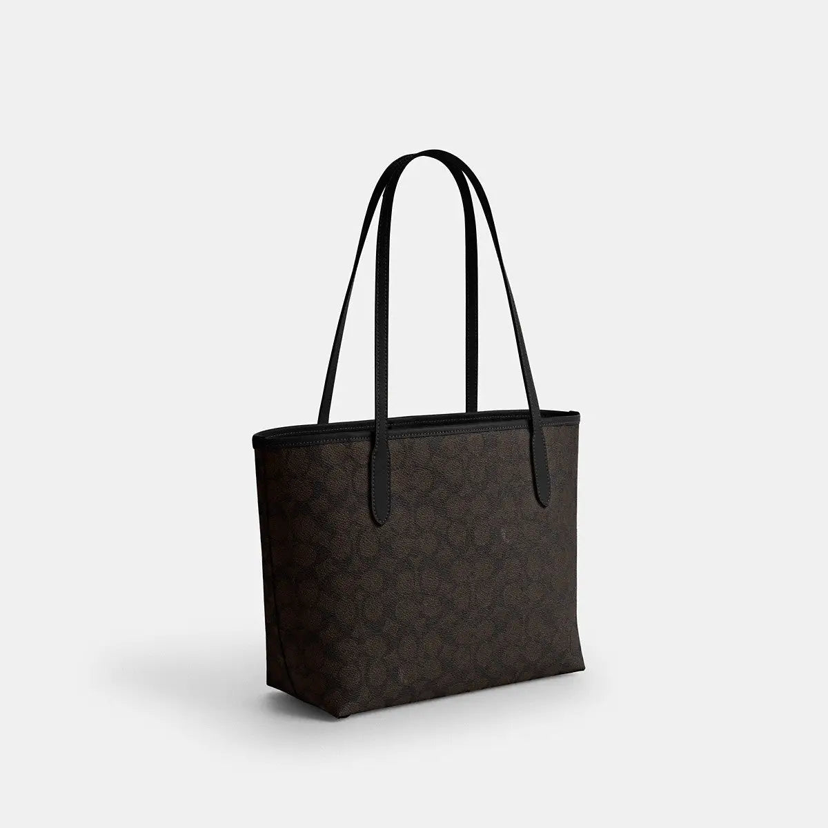 Coach Medium City Tote Signature Canvas Gold/Walnut/Black
