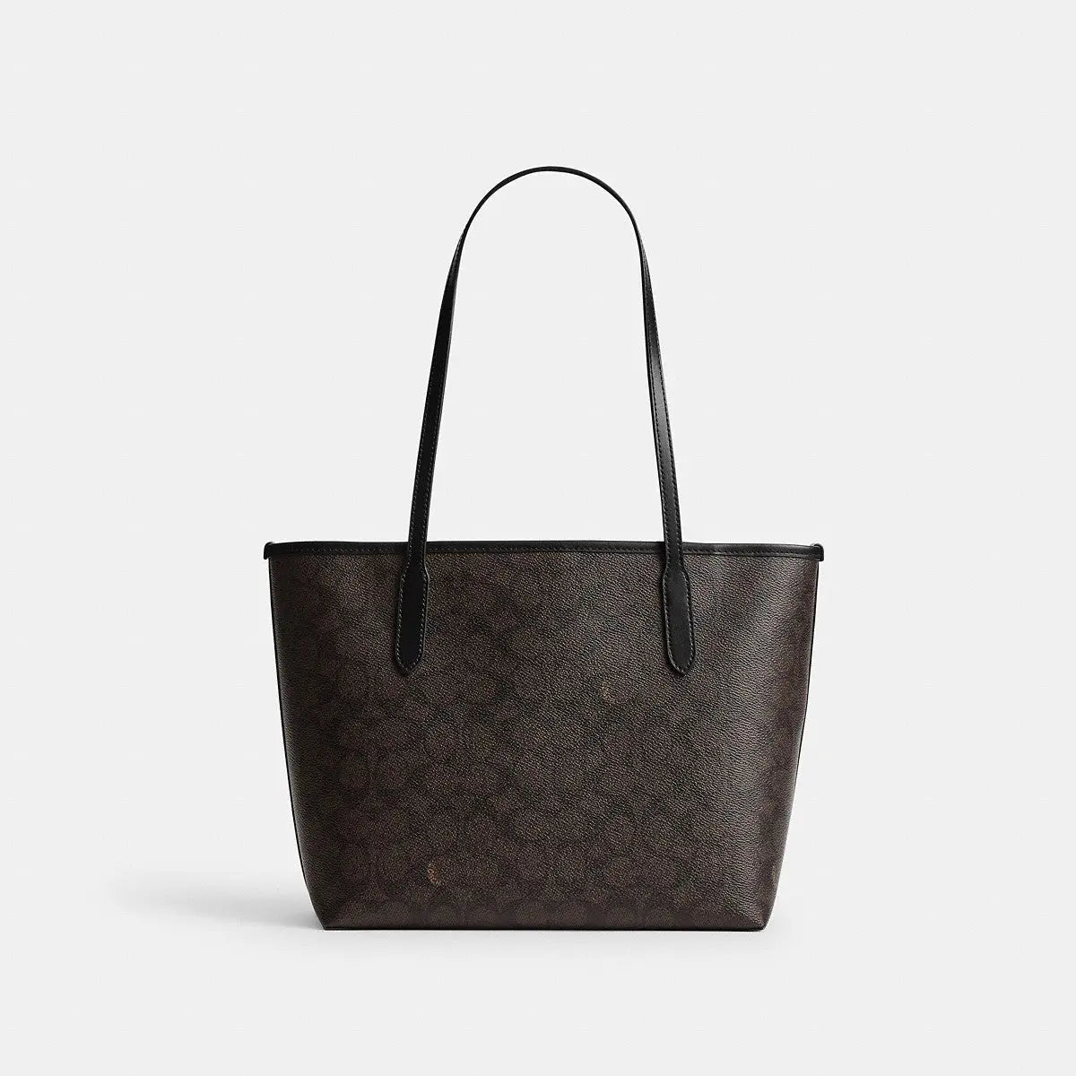 Coach Medium City Tote Signature Canvas Gold/Walnut/Black