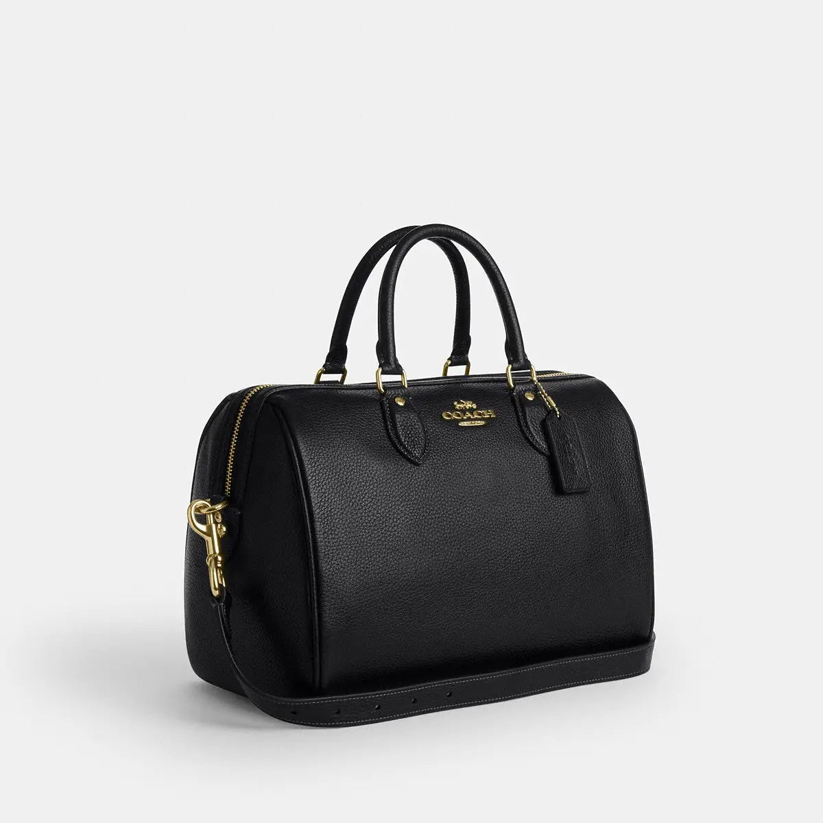 Coach Rowan Large Satchel Bag Gold/Black