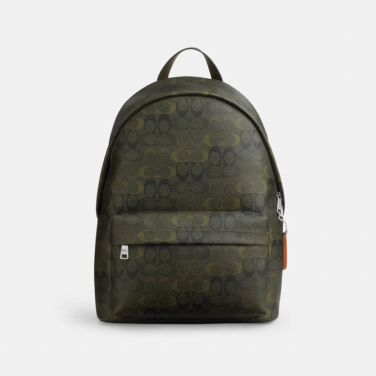 Coach Taylor Backpack Signature Camo Print Silver/Green