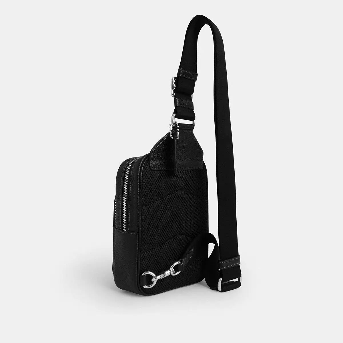 Coach Racer Sling Pack Silver/Black