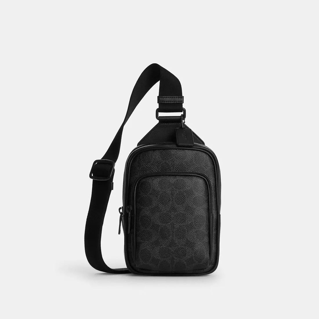 Coach Racer Sling Pack Signature Canvas Matte Black