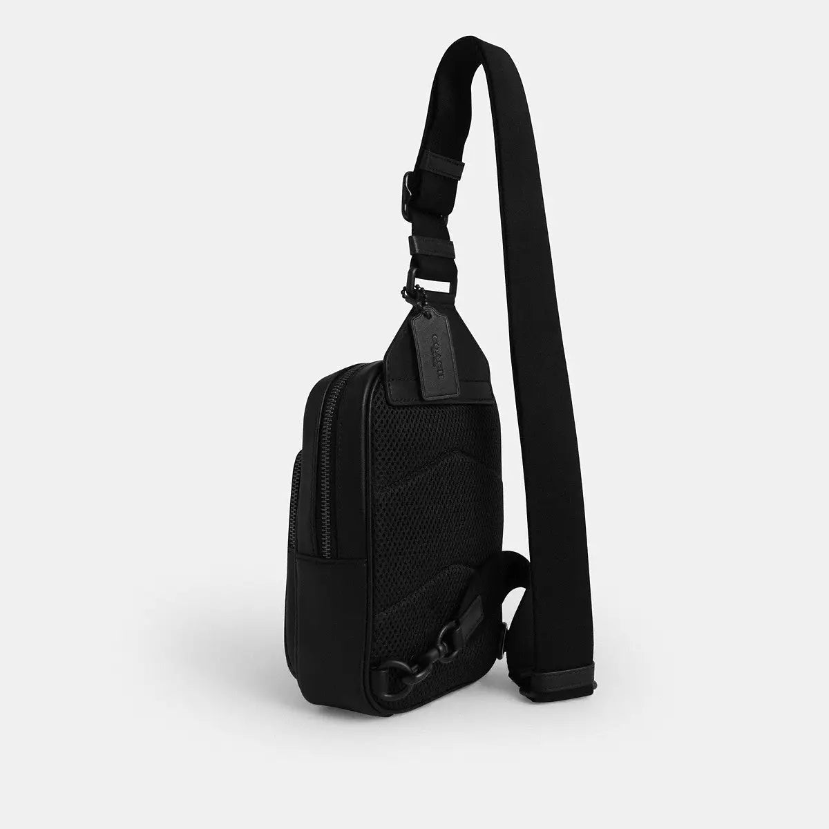 Coach Racer Sling Pack Signature Canvas Matte Black