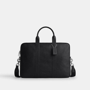 Coach Austin Brief Silver/Black
