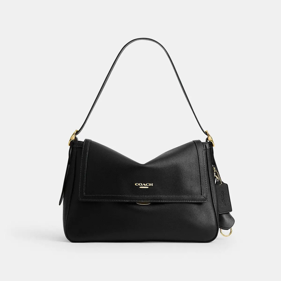 Coach Etta Flap Bag Gold/Black