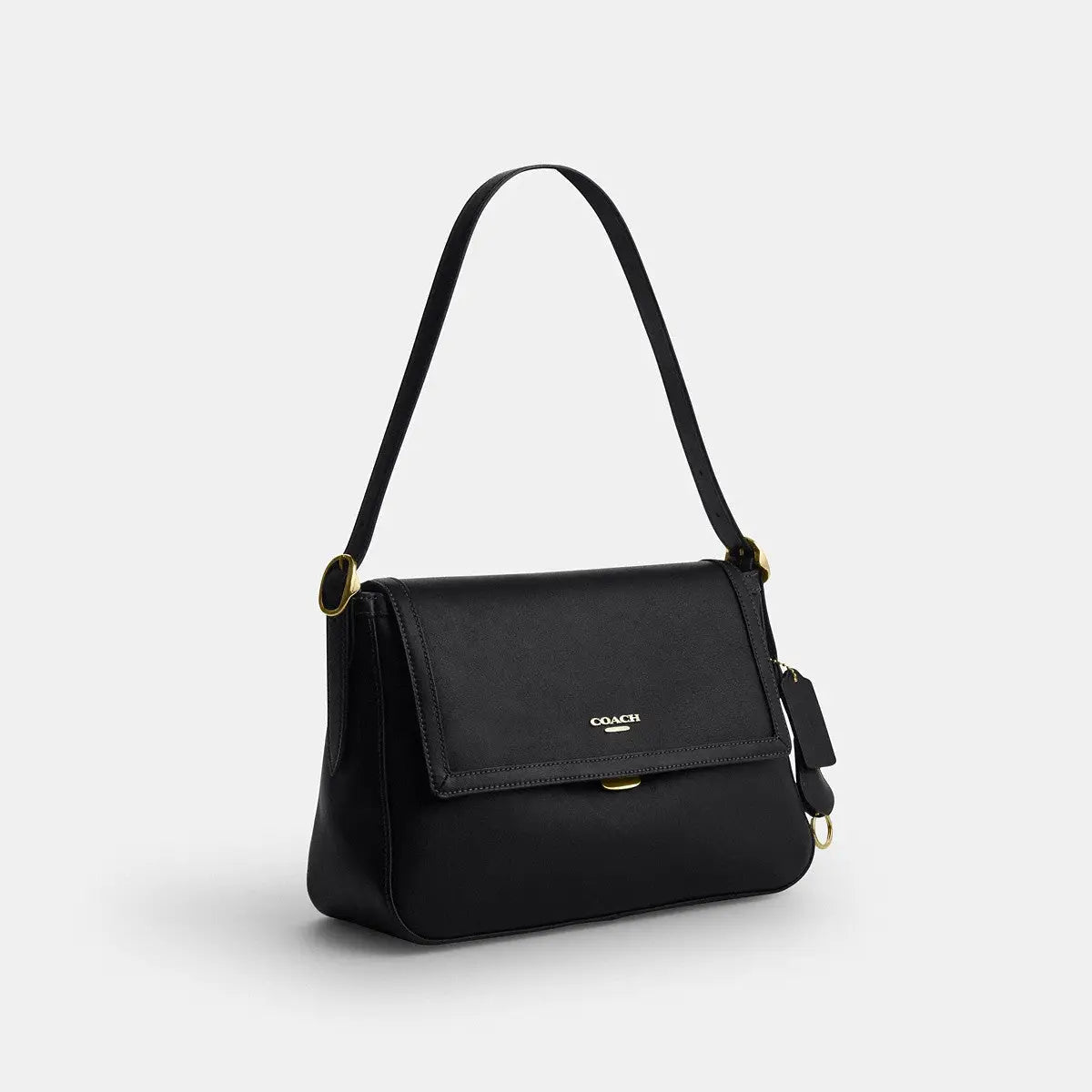 Coach Etta Flap Bag Gold/Black