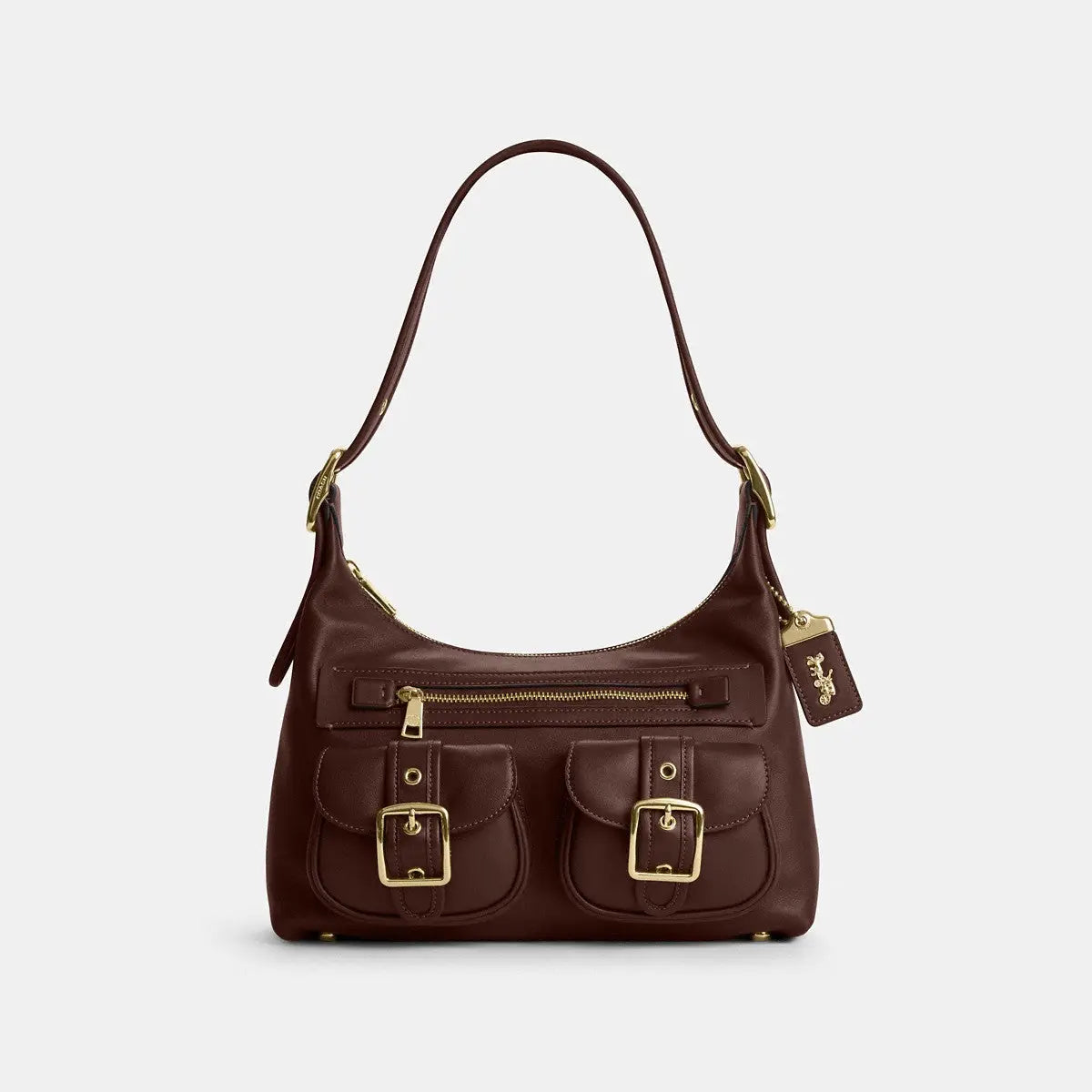 Coach Allison Zip Top Shoulder Bag Gold/Maple