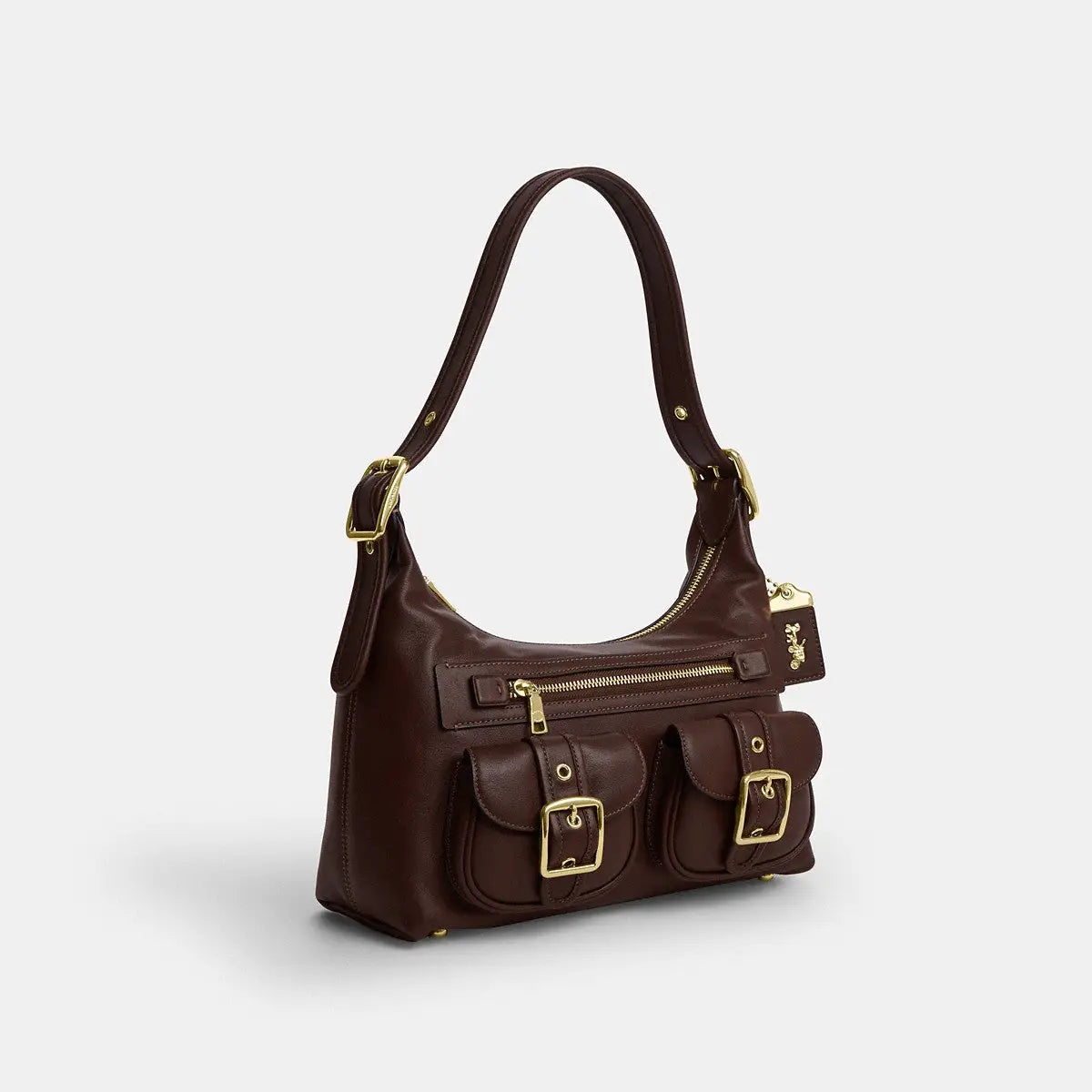Coach Allison Zip Top Shoulder Bag Gold/Maple