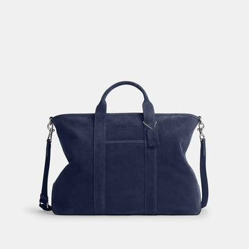 Coach Grayson Tote Bag Silver/True Navy