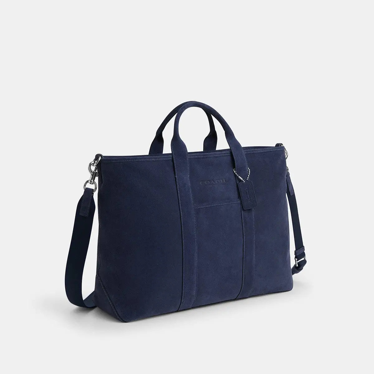 Coach Grayson Tote Bag Silver/True Navy