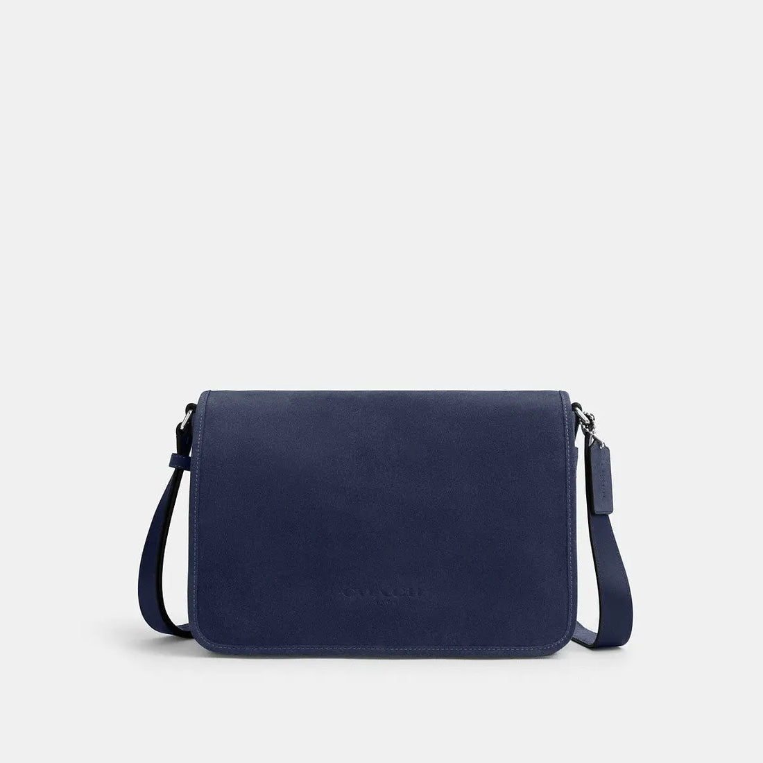 Coach Colby Messenger Bag 32 Silver/True Navy