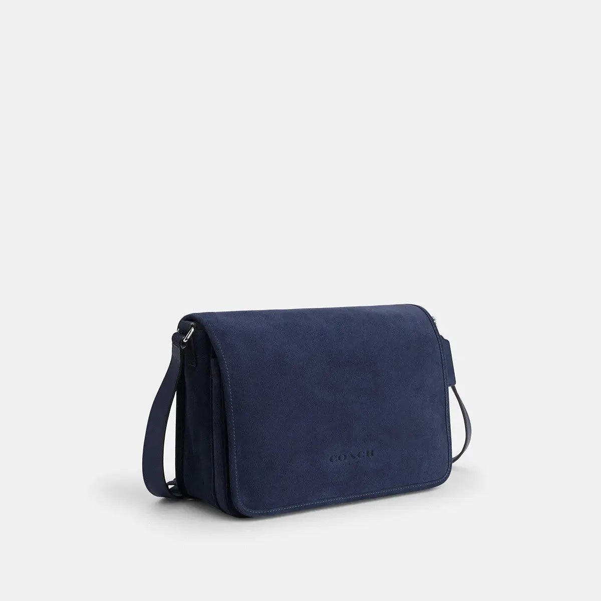 Coach Colby Messenger Bag 32 Silver/True Navy