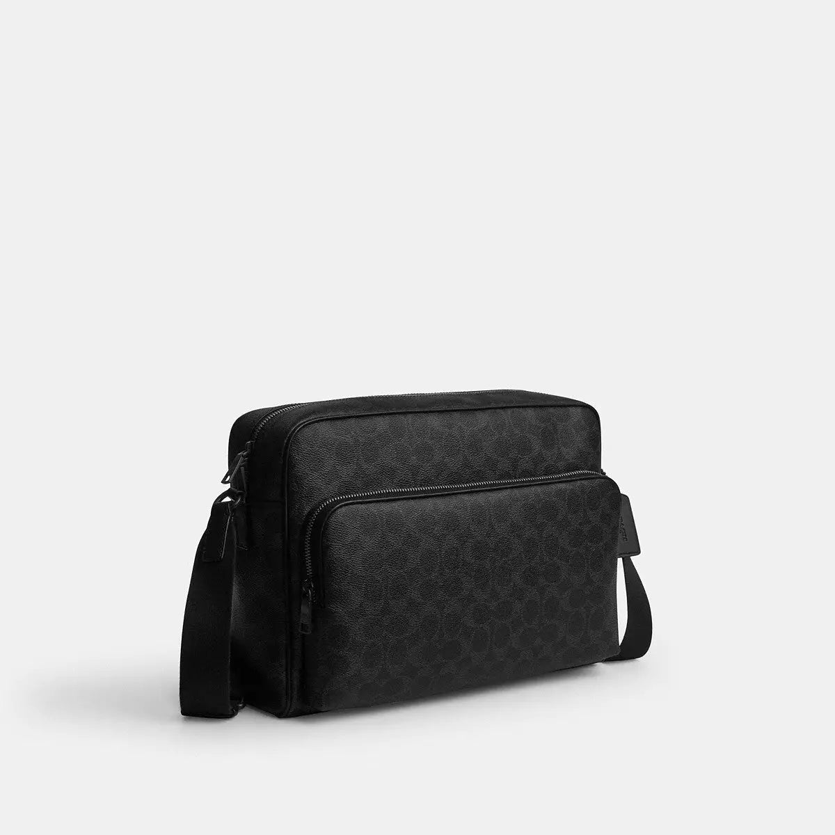 Coach Colton Crossbody Bag 34 Signature Canvas Matte Black