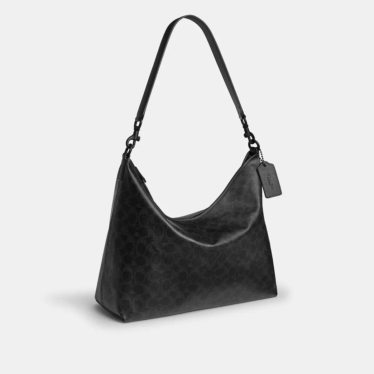 Coach Laurel Bag 36 Signature Canvas Matte Black/Black