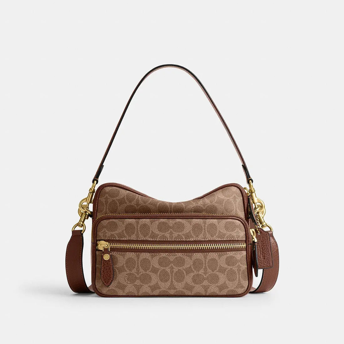 Coach Dakota Crossbody Bag Signature UpcraftedLeather Tan Multi