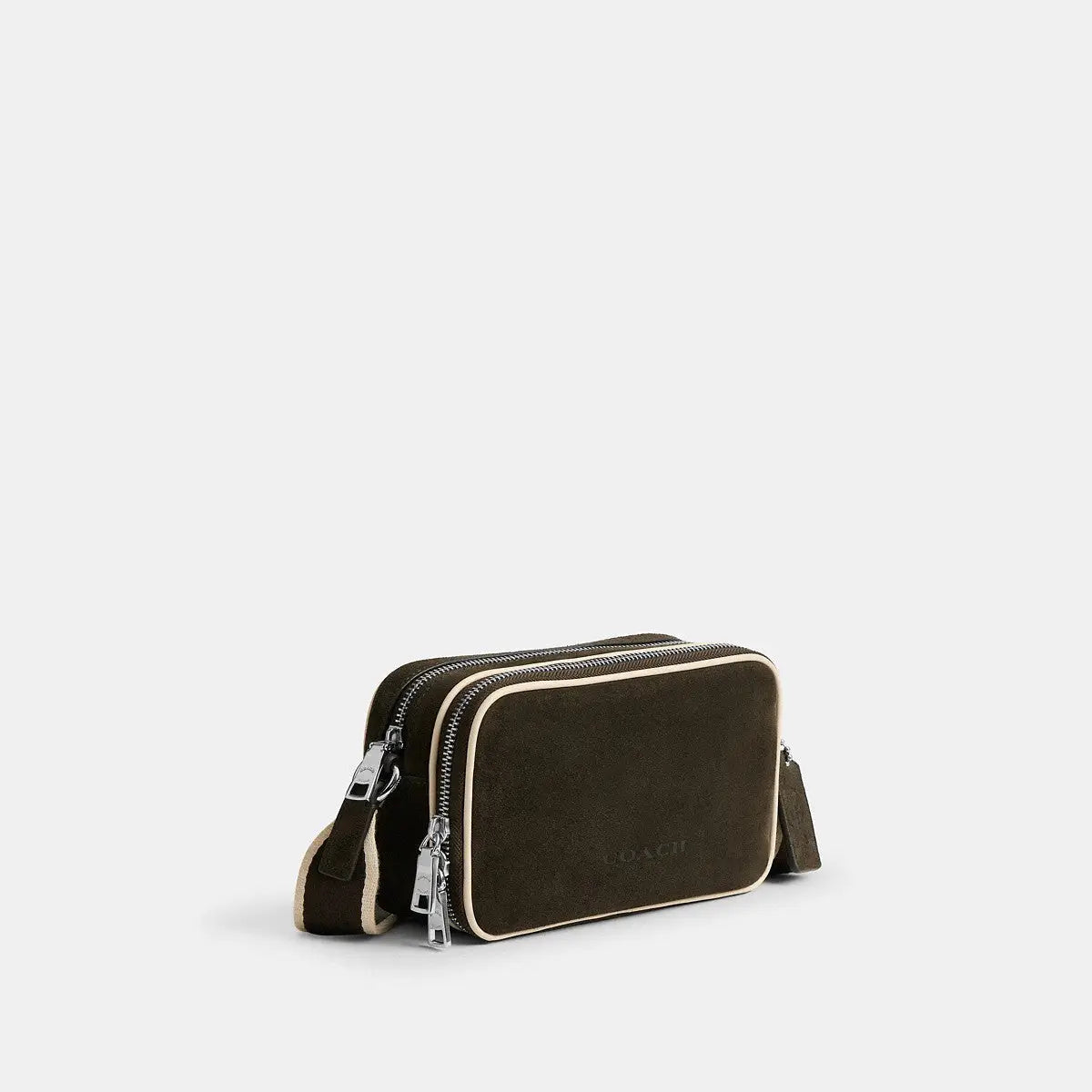 Coach Colton Crossbody Bag 19 Silver/Ebony/Ivory