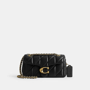 Coach Tabby Shoulder Bag 20 Pillow Quilting Brass/Black