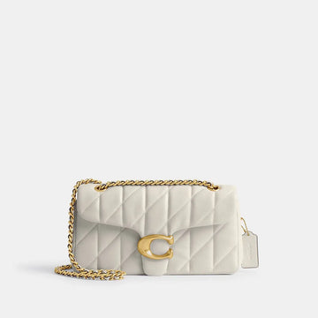 Coach Tabby Shoulder Bag 26 Pillow Quilting Brass/Chalk