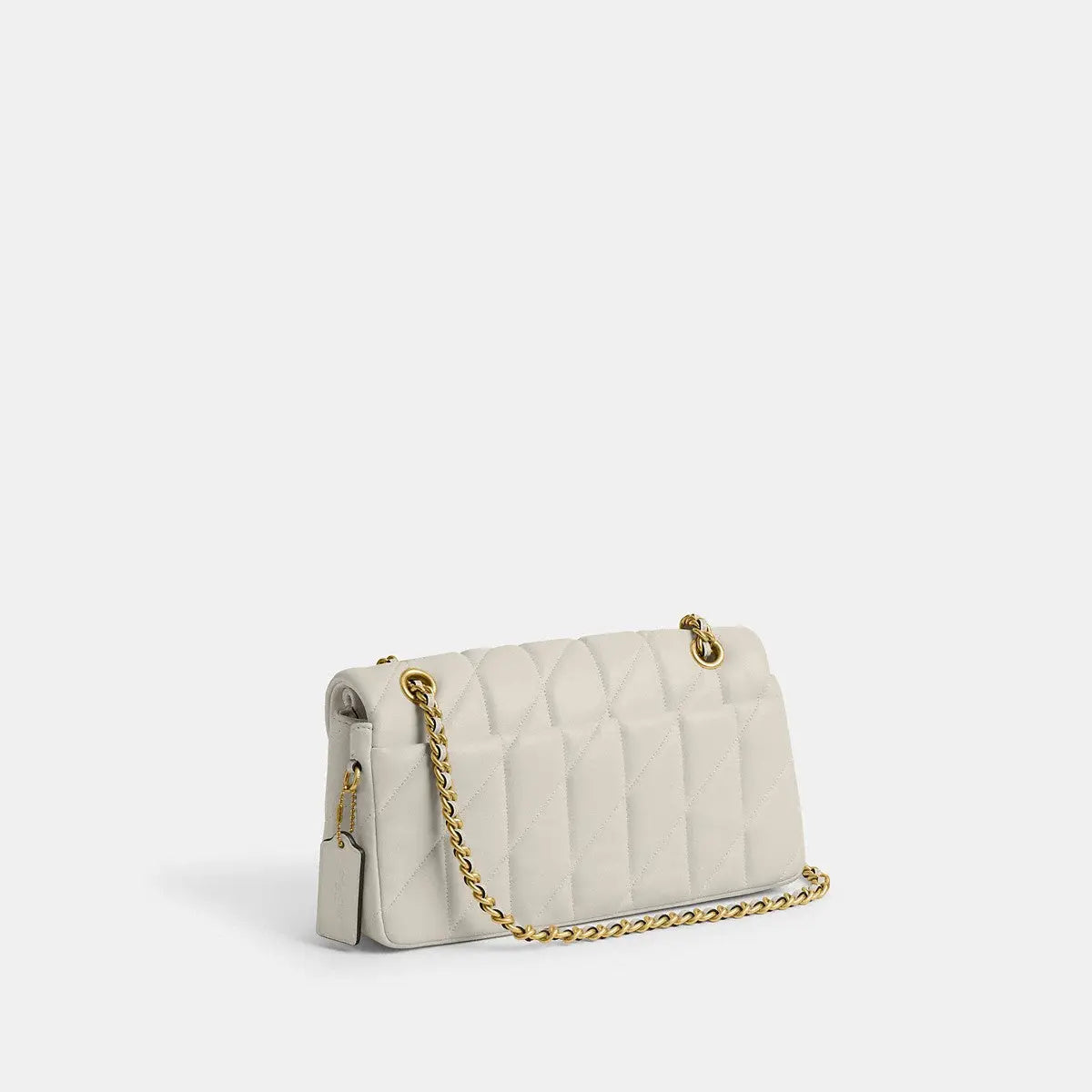 Coach Tabby Shoulder Bag 26 Pillow Quilting Brass/Chalk