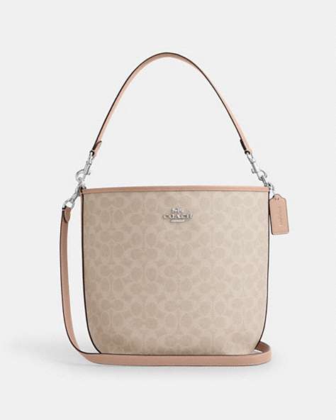 City Large Bucket Bag In Signature Canvas