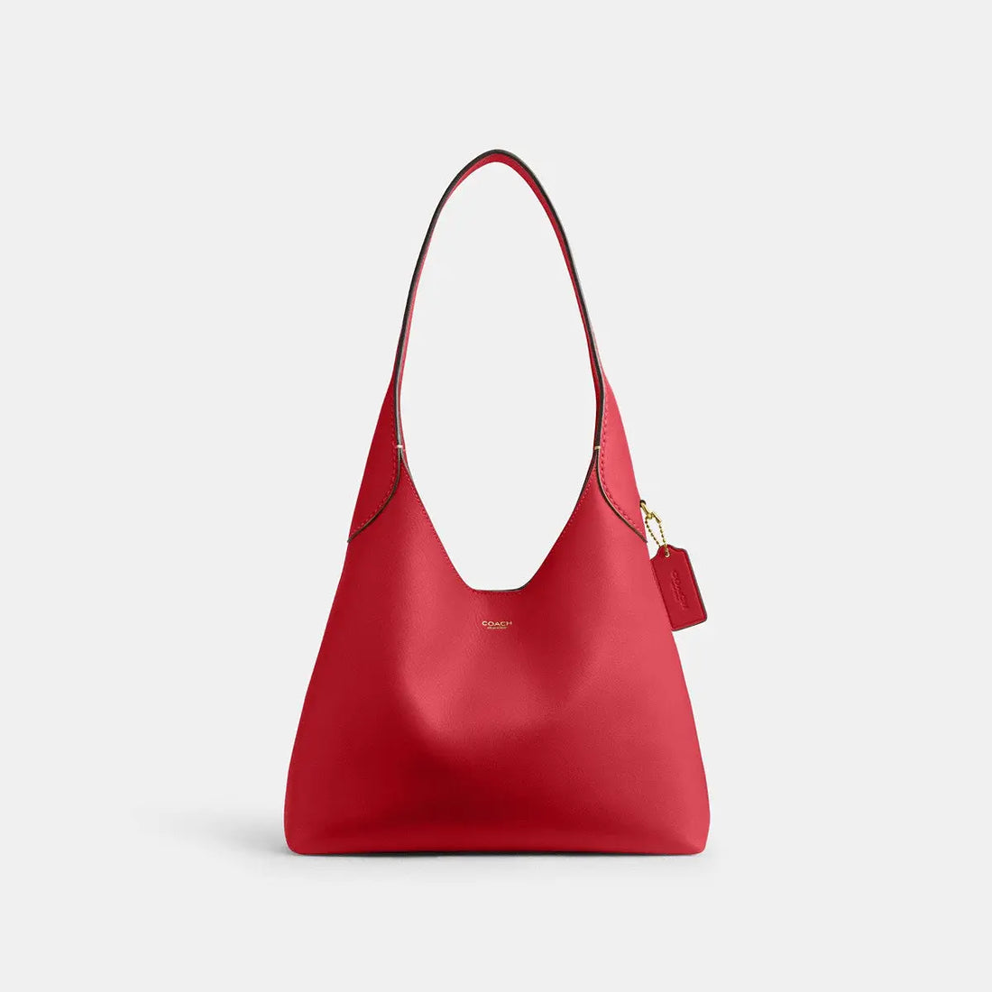 Coach Brooklyn Shoulder Bag 28 Brass/Scarlet