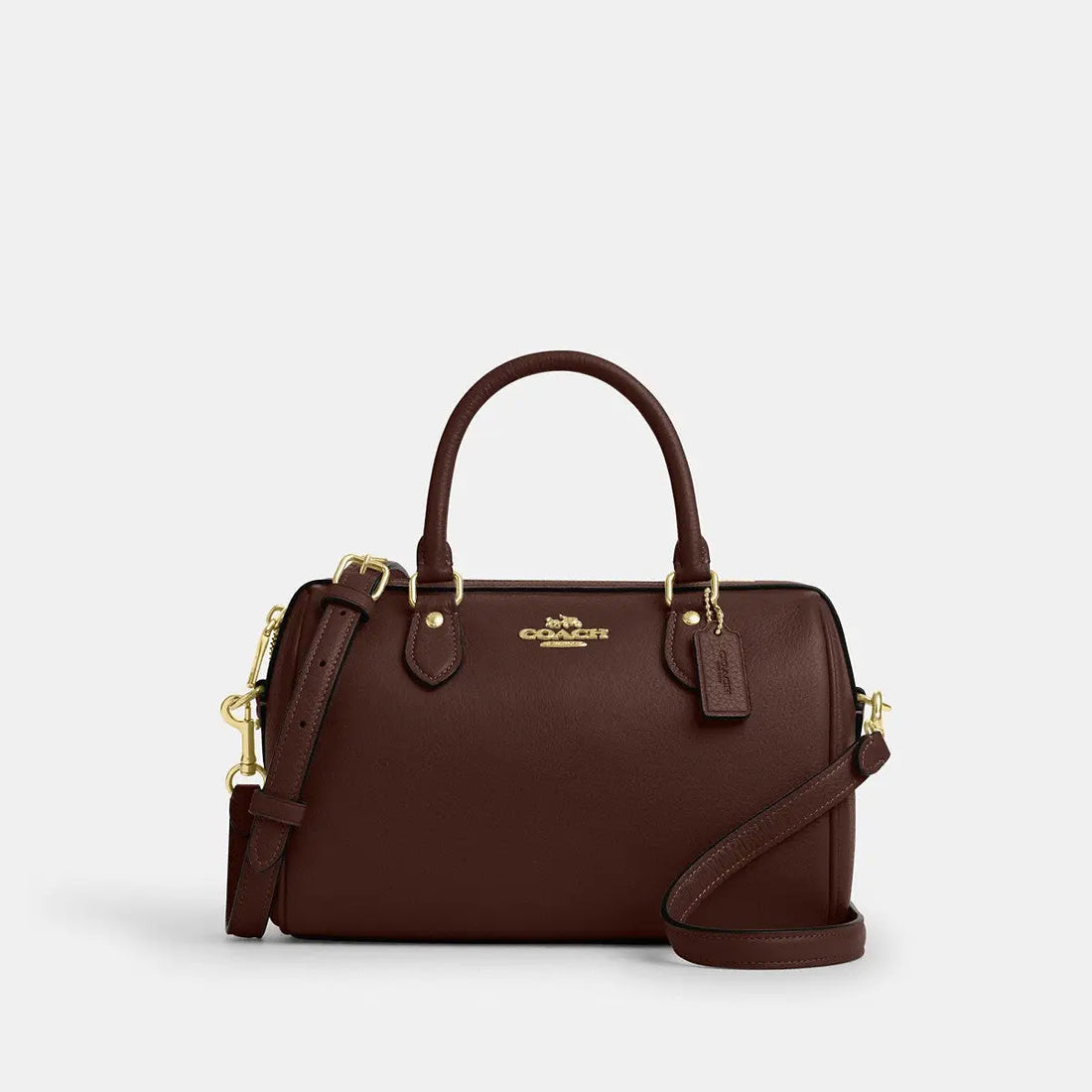 Coach Rowan Satchel Bag Gold/Maple