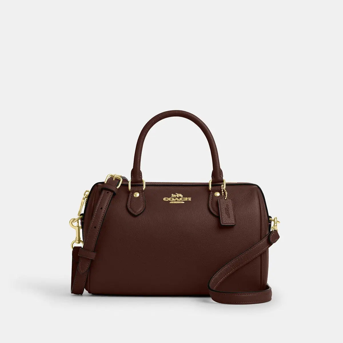 Coach Rowan Satchel Bag Gold/Maple