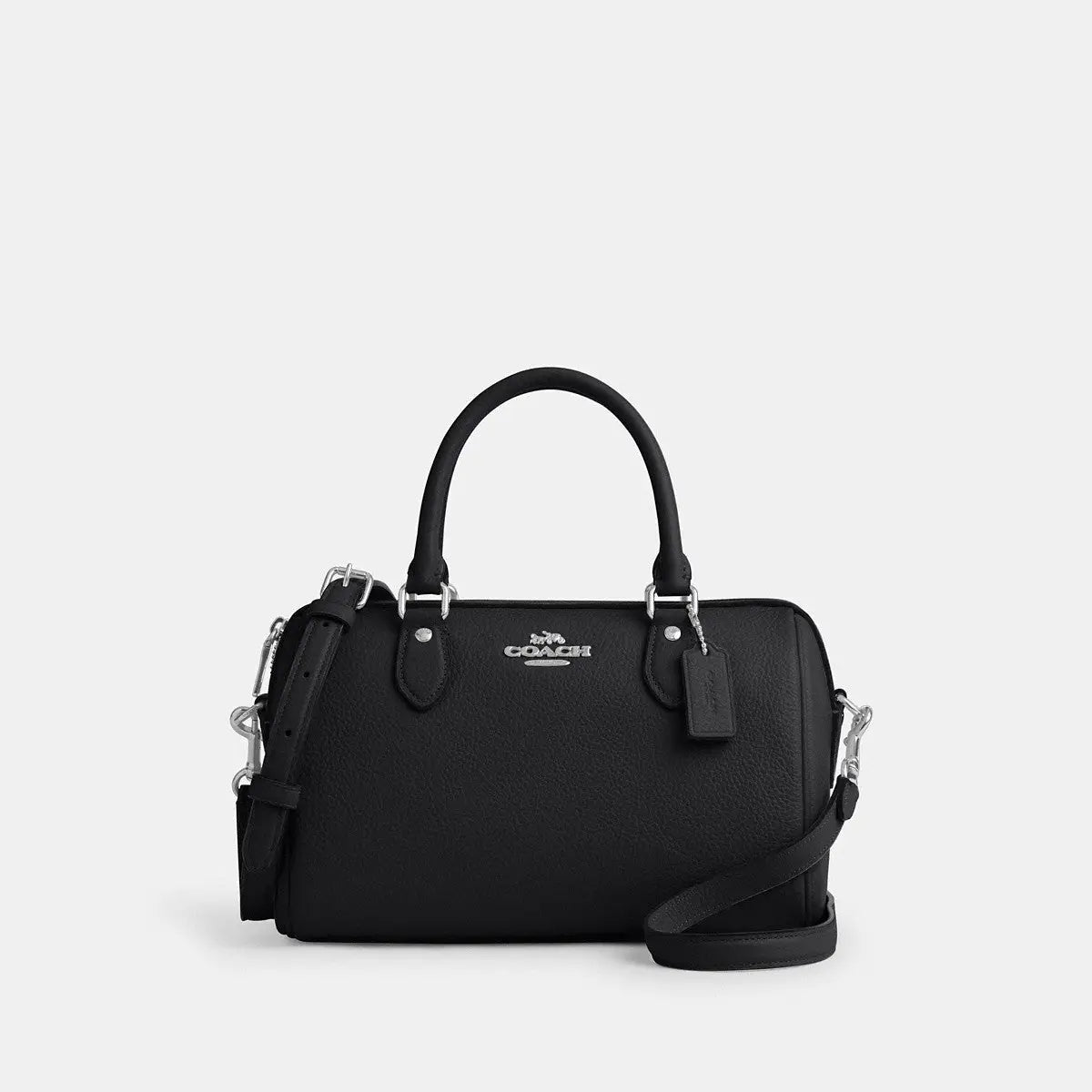 Coach Rowan Satchel Bag Silver/Black
