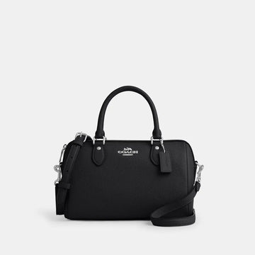 Coach Rowan Satchel Bag Silver/Black