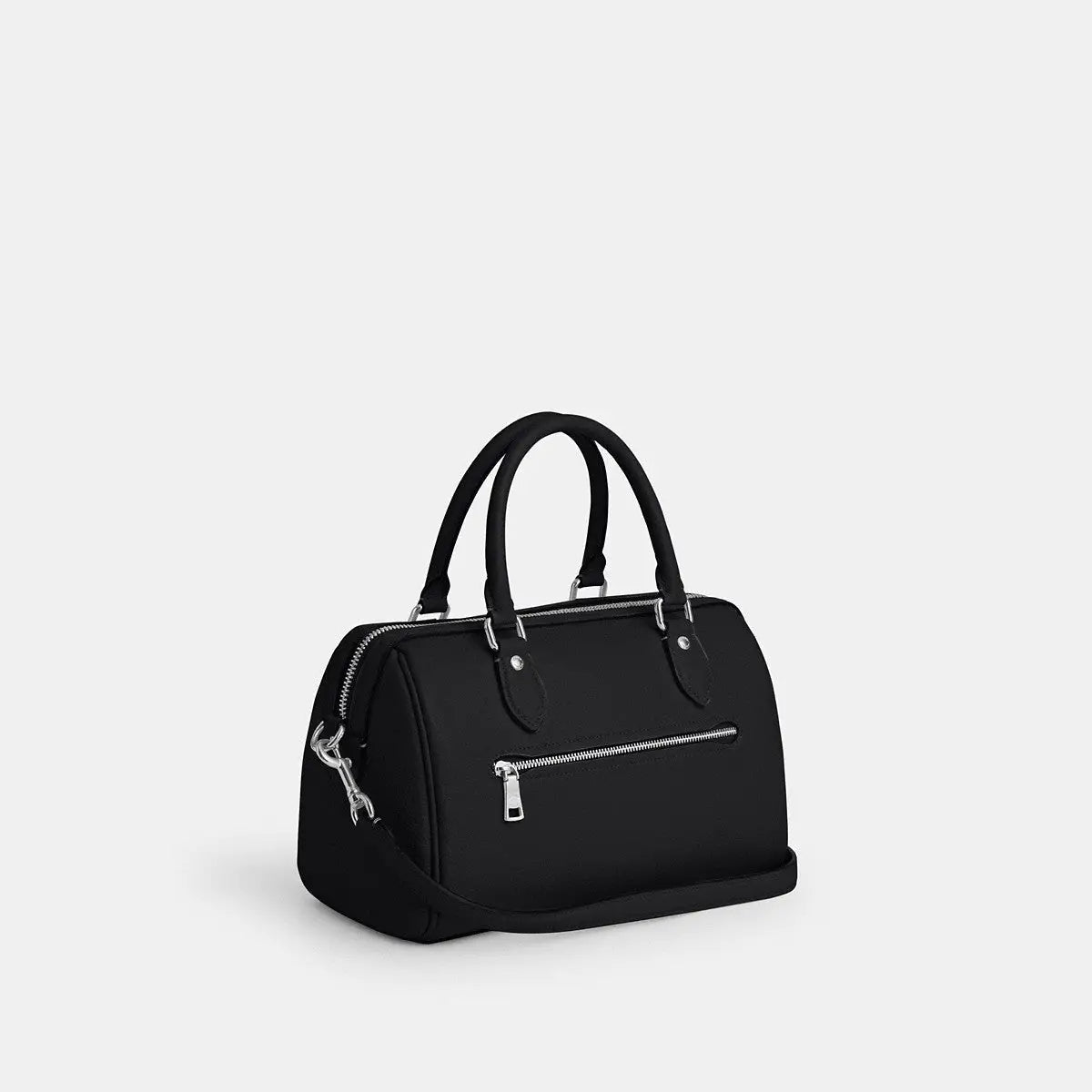 Coach Rowan Satchel Bag Silver/Black