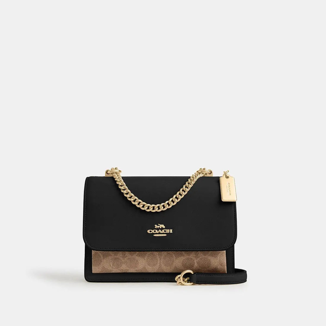 Coach Klare Crossbody Signature Canvas Gold/Tan/Black Multi