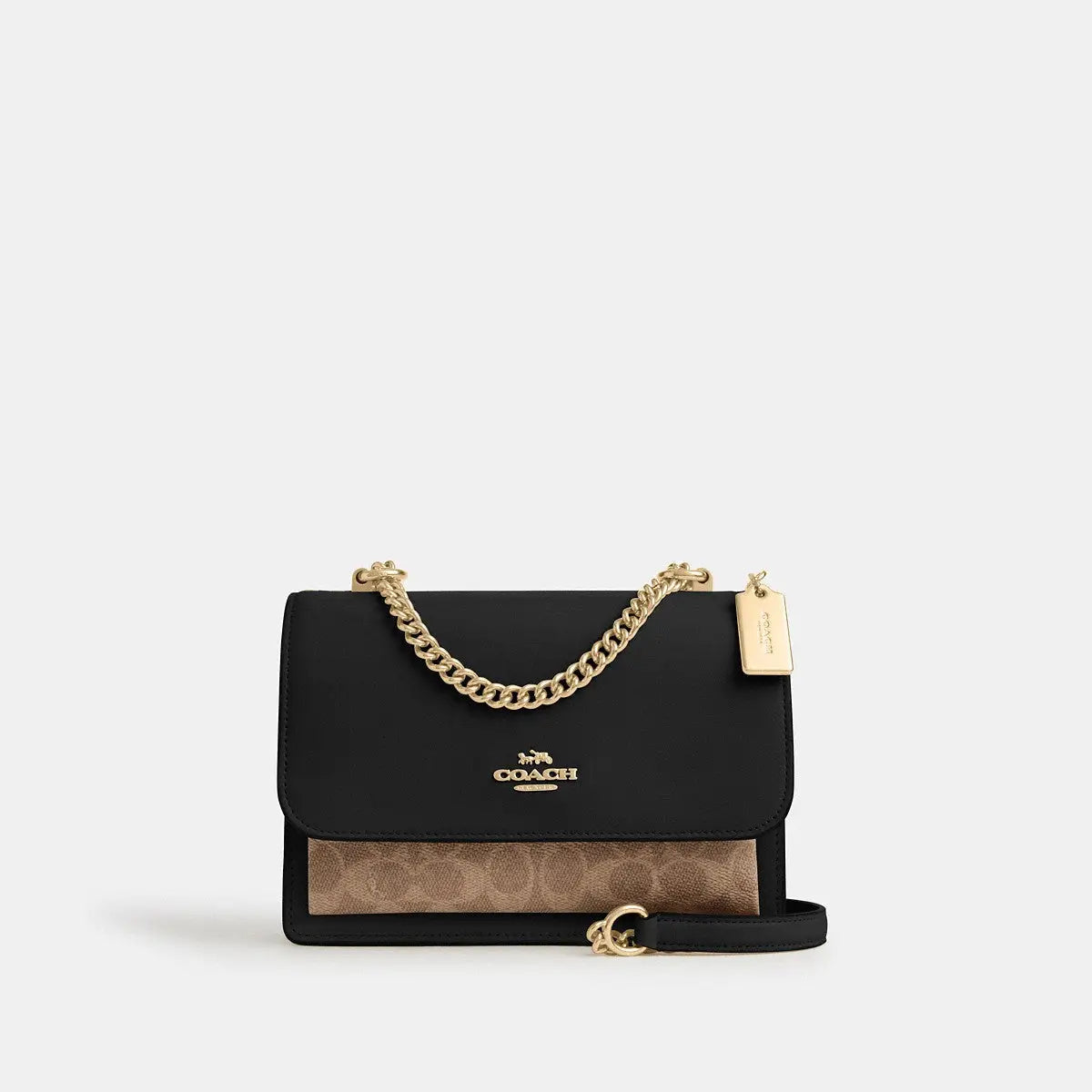 Coach Klare Crossbody Signature Canvas Gold/Tan/Black Multi
