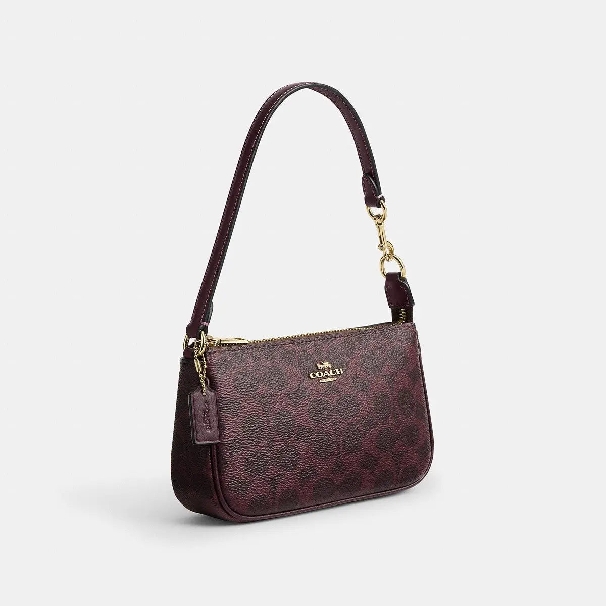 Coach Nolita 19 Signature Canvas Gold/Black Currant