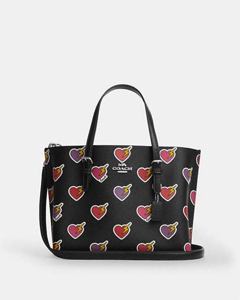 Mollie Tote Bag 25 With Heart Bolt Print