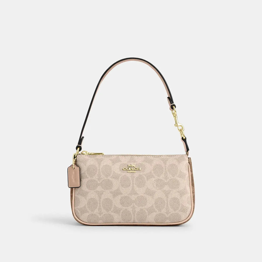 Coach Nolita 19 Blocked Signature Canvas Gold/Sand/Tan