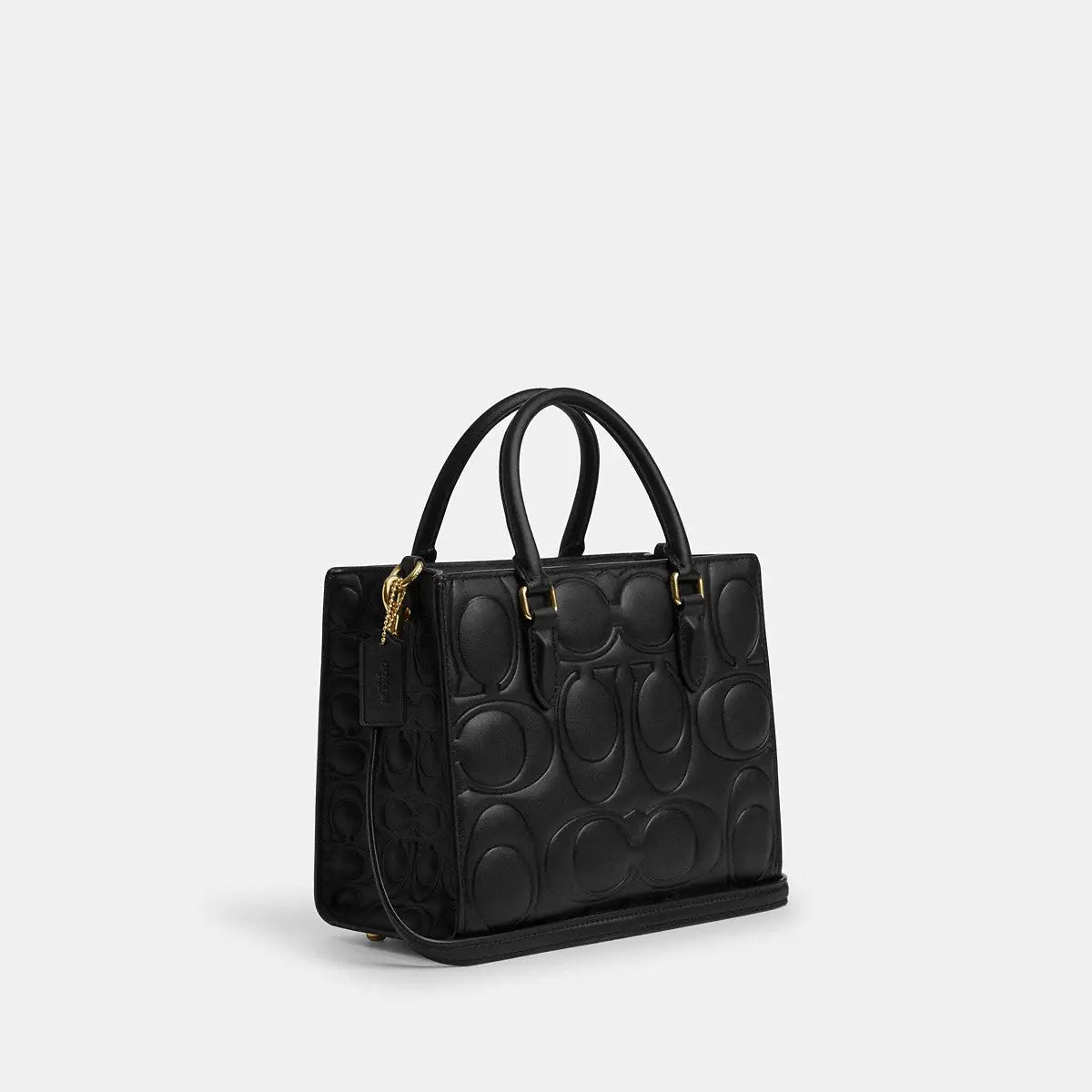 Coach Maggie Small Tote Bag Signature Leather Gold/Black