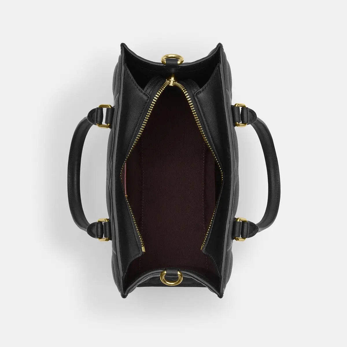 Coach Maggie Small Tote Bag Signature Leather Gold/Black