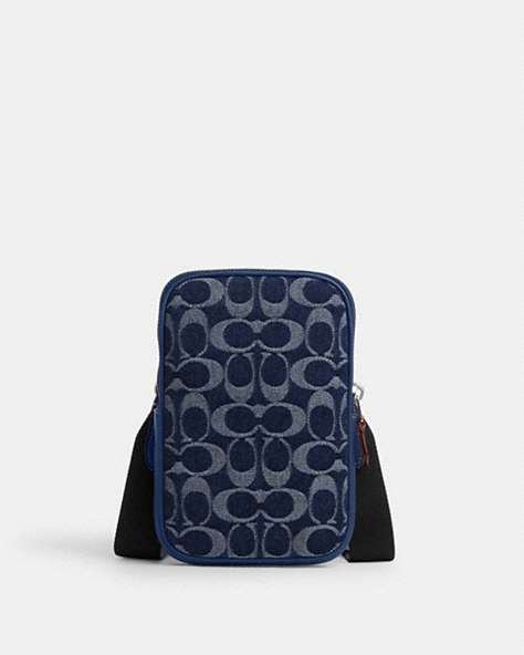 Aden Crossbody Bag In Signature Denim