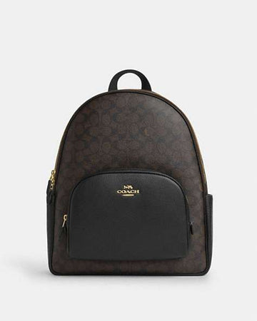 Large Court Backpack In Signature Canvas