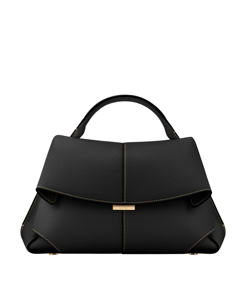 Mokki Edition Textured Black with Ecru Stitching