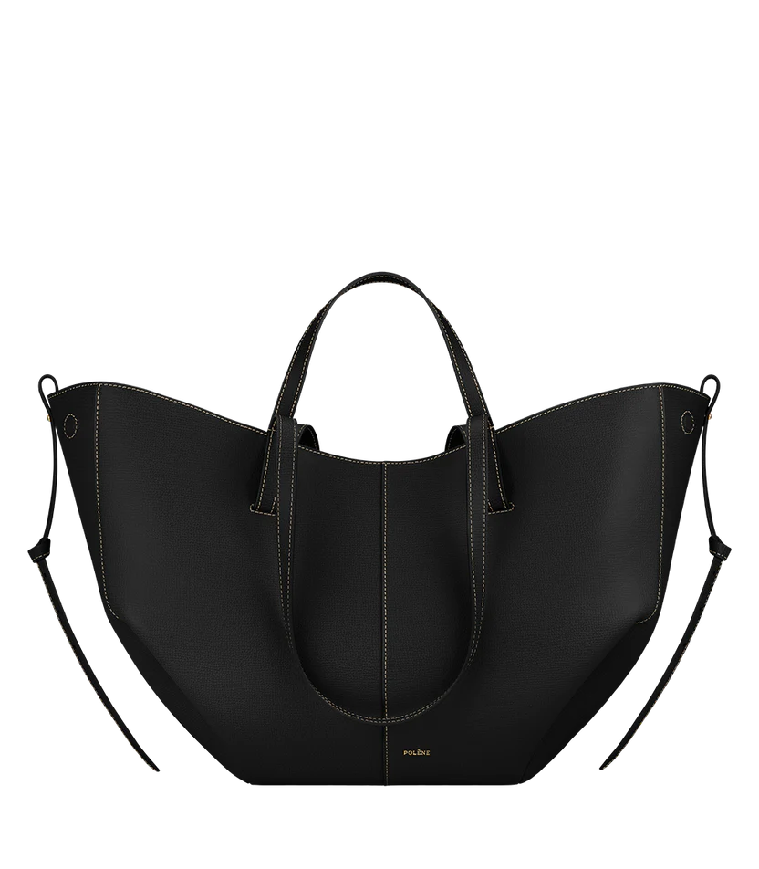 Edition Textured Black with Ecru Stitching