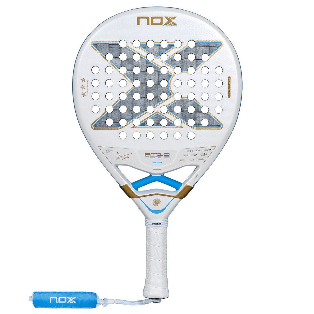 NOX AT10 Genius 18K Alum Buenos Aires Exclusive Edition padel racket